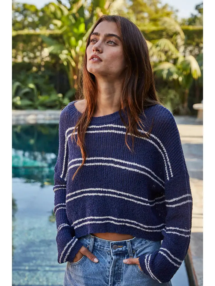 By Together Double Striped Sweater